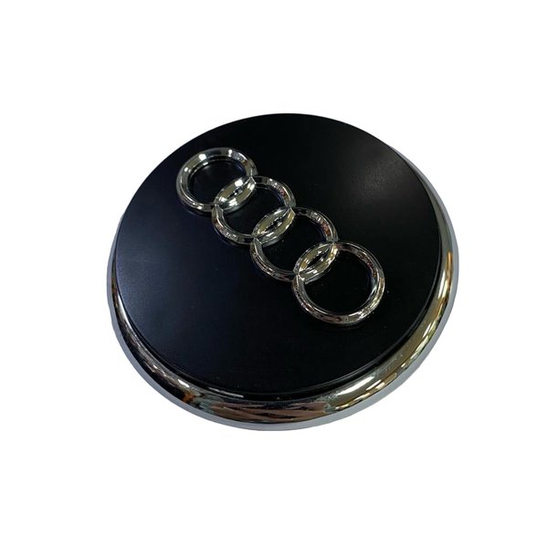 Заглушка диска Audi 65мм черный/хром
